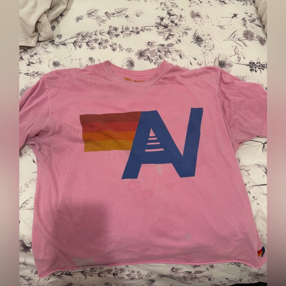Aviator nation size large tshirt DAMAGED (that’s why selling for so cheap)